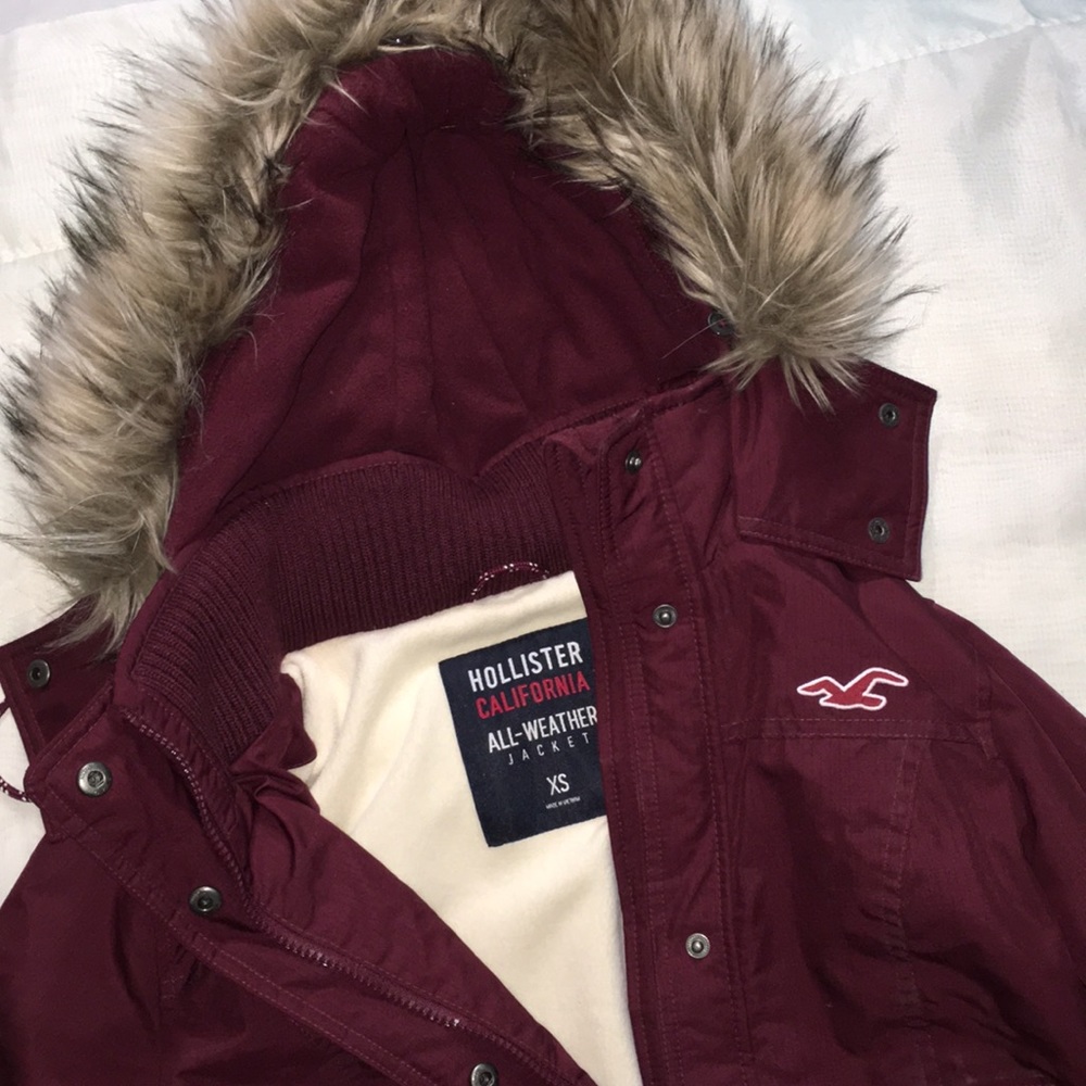 All-Weather Maroon Jacket - Picture 2 of 3